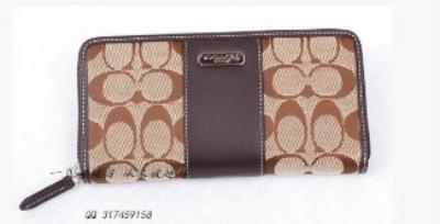 discounted Coach Wallets - 43439 coffee/apricot